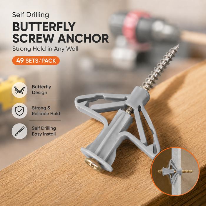 Mutiaramall - Sekrup Fisher Drywall | Wall Anchor Screw | Baut Dinding