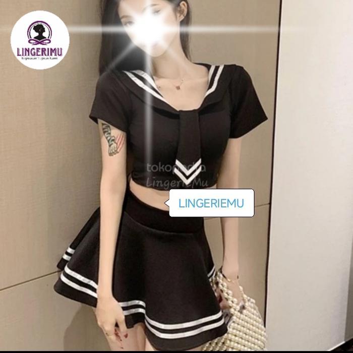 Lingerie costume sailor moon setelan rok pendek