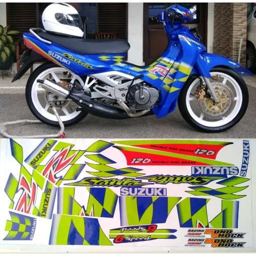 Stiker Suzuki Striping Satria R 120 Lumba Kenny Robert OSEAN