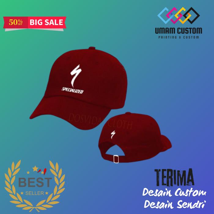 Topi Baseball SPECIALIZED BIKE keren BERKUALITAS !!! Pria Wanita SPECIALIZED