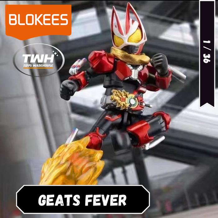 [BLOKEES ID X TWH] MAINAN FIGUR BLOKEES KAMEN RIDER GALAXY VERSION 1 GEATS DECADE FEVER BUFFA GOTCHA