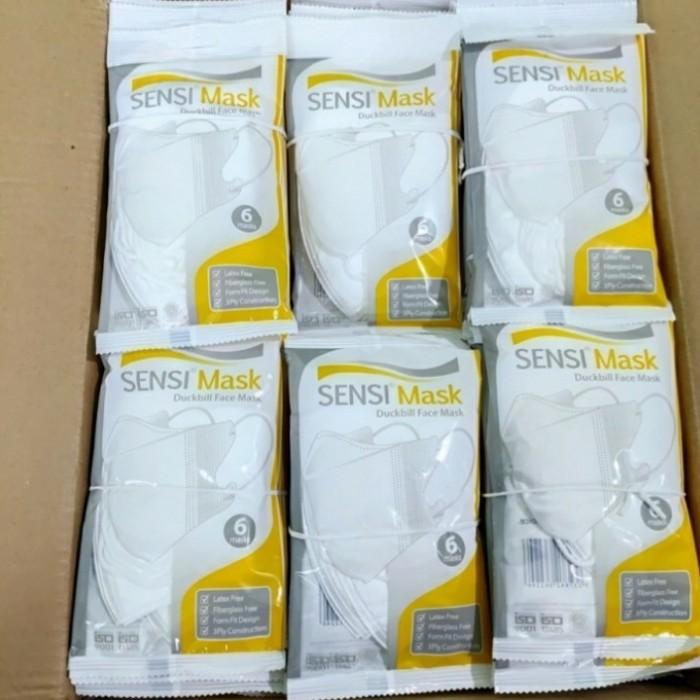 Masker Sensi Duckbill Original isi 6 Murah Sensi Asli 3 ply PROMO
