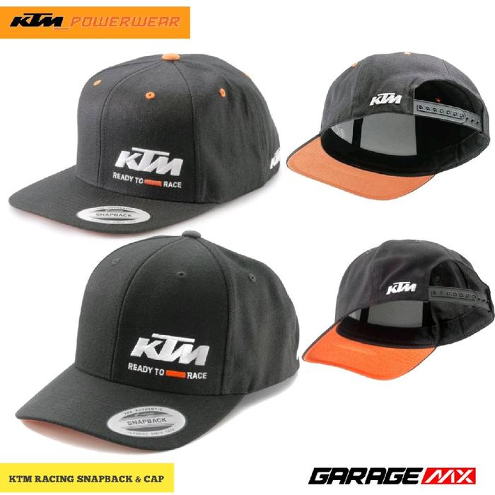 TOPI KTM RACING TEAM SNAPBACK CAP ORIGINAL POWERWEAR