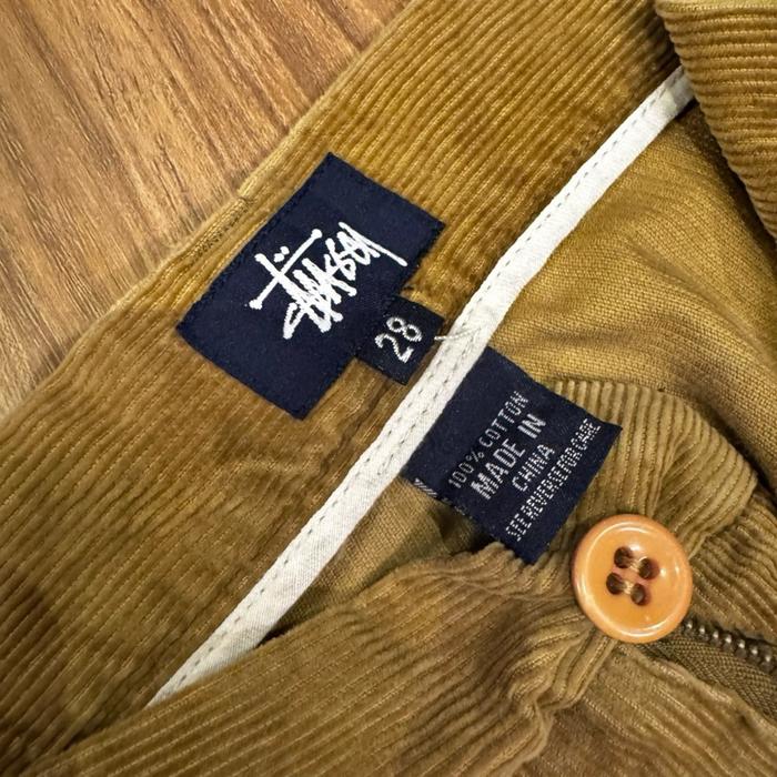 Celana stussy courduroy double pocket second original
