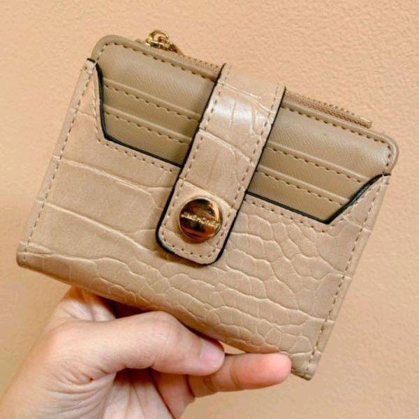 JB Ice Original Dompet Wanita Kulit Asli Motif Crocodile Dengan 6 Slot Kartu Dan Desain Elegan