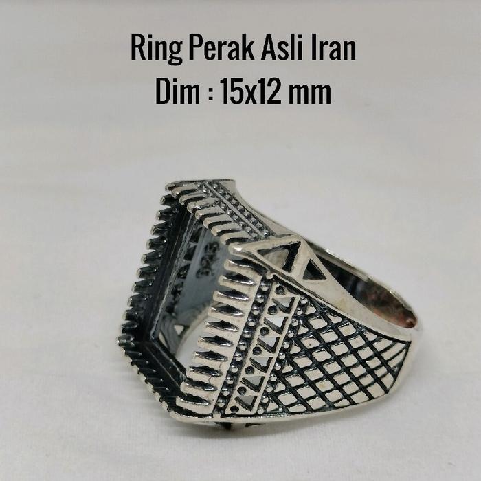 Ring Perak Kosongan Asli Iran