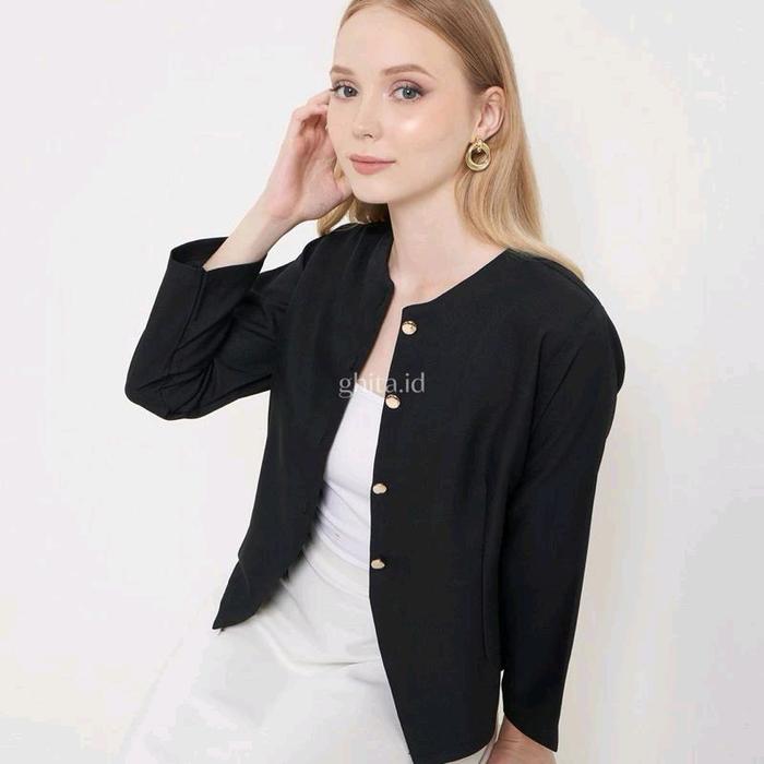 Ailee Long Sleeve Top - Atasan Lengan Panjang - Hijab Frendly Blouse - Blezer Wanita Korean Look