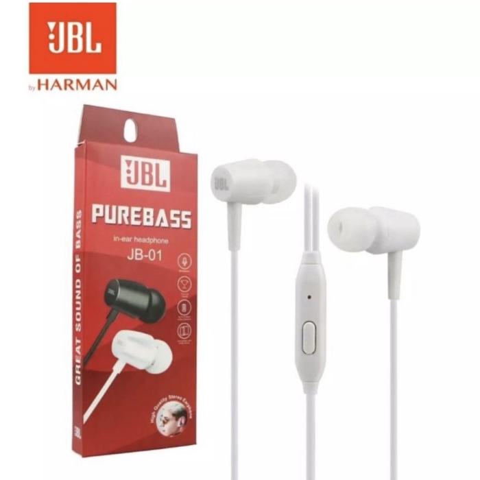 Handsfree Headset JBL PureBass Headset earphone JBL JBL JB-01 Pure Bass Super Mega Extra