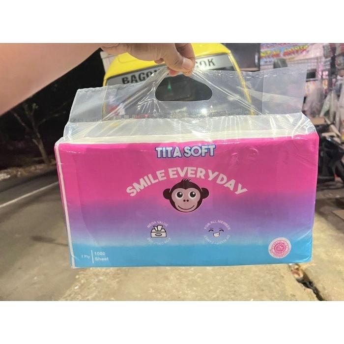 Tisu Wajah Tisu muka Tita Soft 1000's / Tissue facial 1000'Sheet Tita Soft/TITASOFT 1000 SHEET