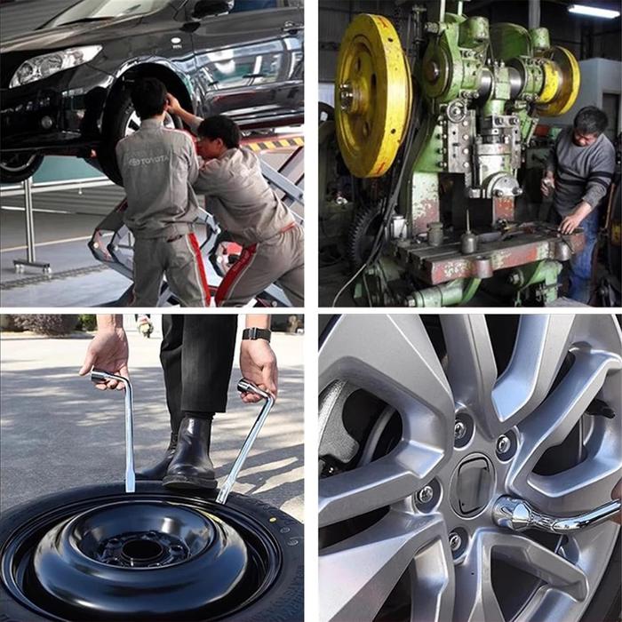 Kunci Roda L ukuran 21mm Kunci Roda L + Congkelan Ban