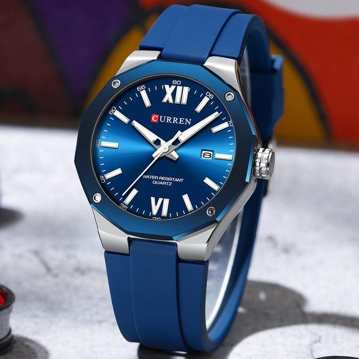 CURREN Jam Tangan Pria 8465 Original Anti Air Tahan Kulit Analog Bercahaya Men Watch Bisa COD