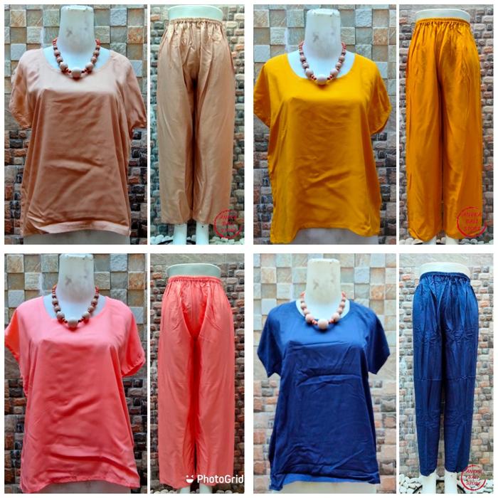 celana panjang polos bali ukuran u-xl untuk wanita