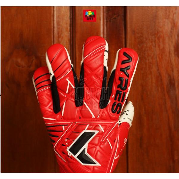 Sarung Tangan Kiper AYRES GLOVE SERIES-02   CRIMSON RED WHITE  SKU : AYR1425