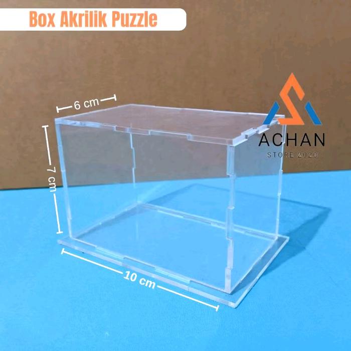 Box Akrilik Bening 10x6x7cm Tempat Hotwheels Display Figure