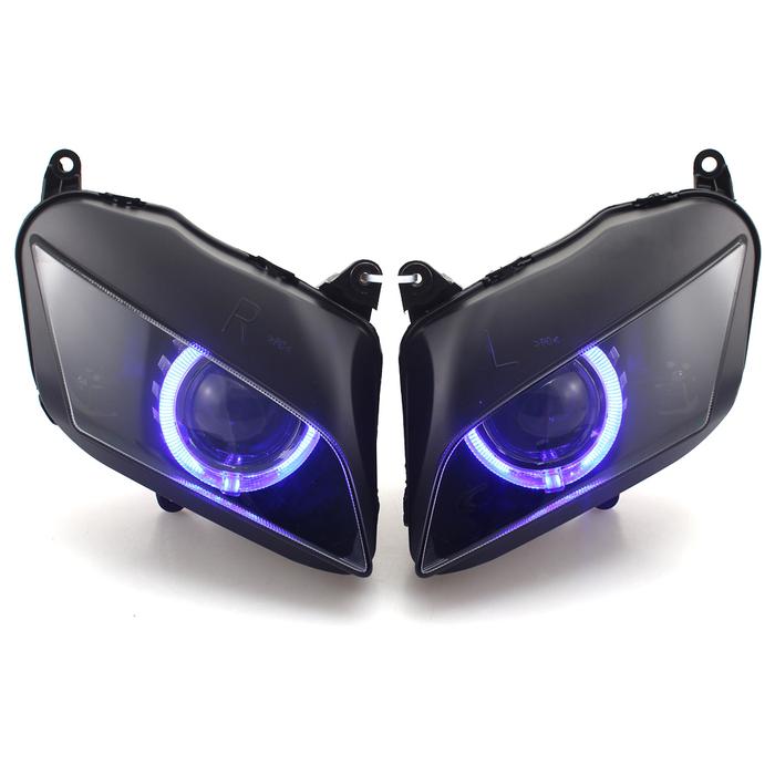 Motorcycle Custom Headlight HID Projector Assembled Head Lamp Fit For
