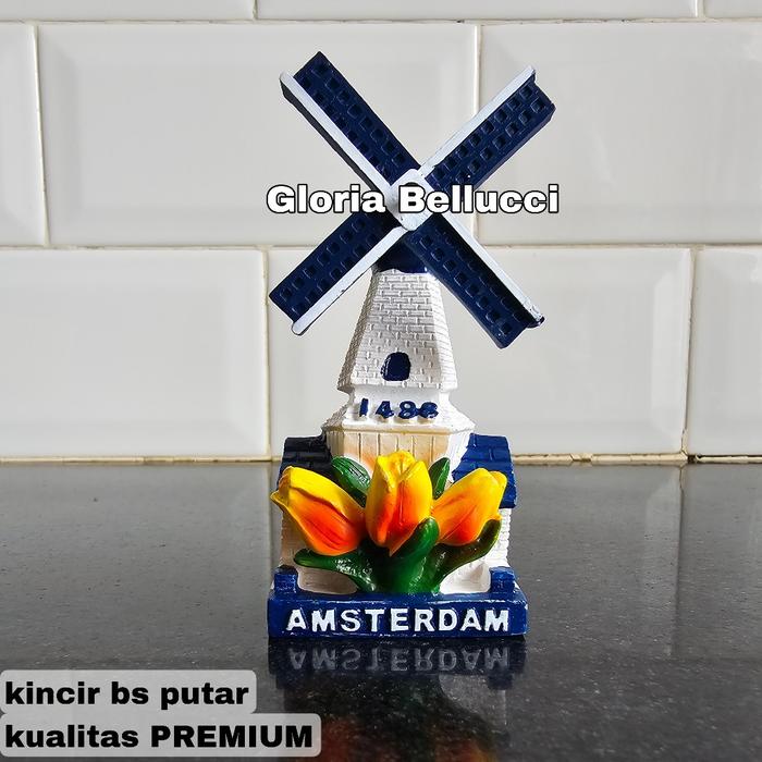 tempelan kulkas magnet holland belanda souvenir oleh oleh negara belanda kincir angin