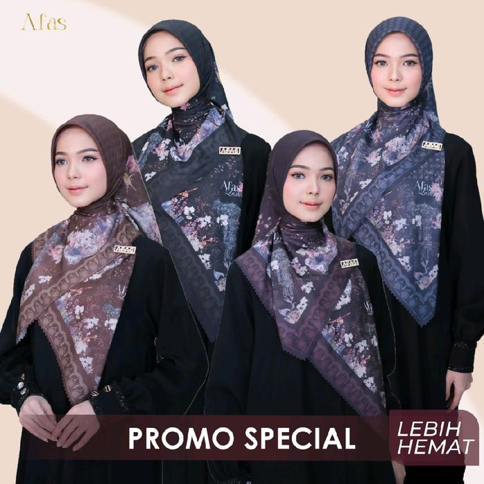 Beyza Emine Scarf Series Afas Luxury Voal Deeba 115cm x 115cm Soft Box Eksklusif Laser Cut Elegan da