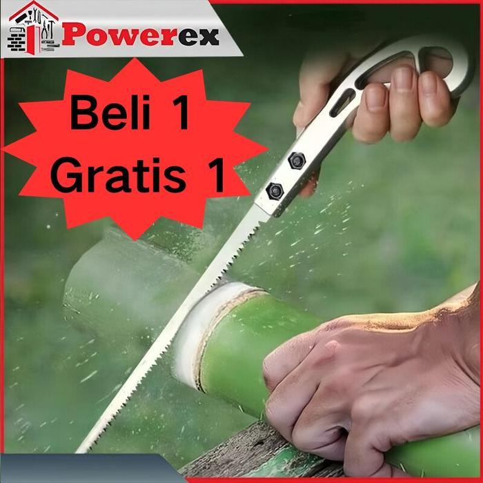 【Beli 1 Gratis 1】Gergaji Potong Kayu Tajam Manual Woodworking Hand Saw Gergaji kayu gergaji bambu ge