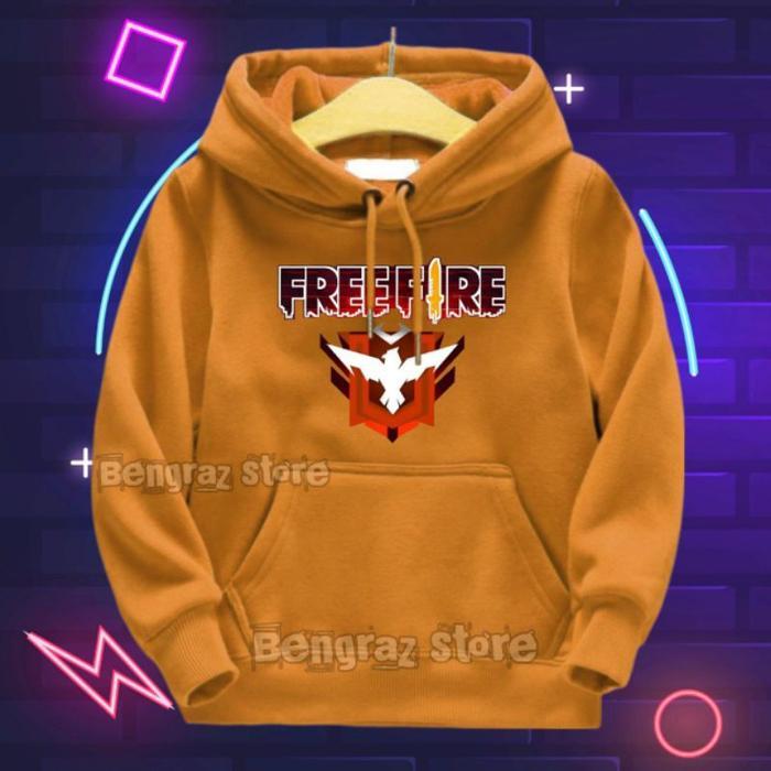 Hoodie Anak FREE FIRE Laki Laki Usia 1-13thn Sweater Hodie Anak Cowok FF Terbaru / Sweter Jaket Anak