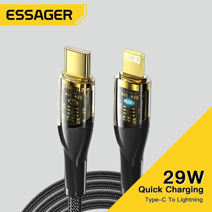 Kabel USB Tipe C Essenger untuk Iphone 11 12 14 Pro Max