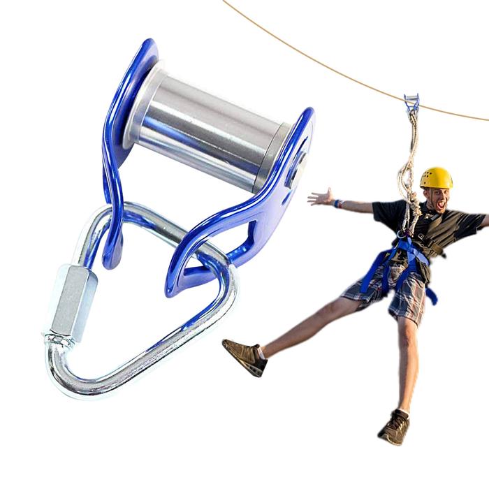 Slider Slackline Pulley Zip Line Training Course With Lock Backyard