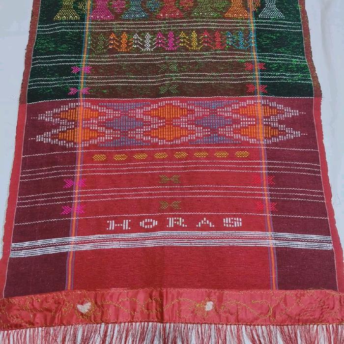 Ulos Sadum Motif Angkola Pakaian Adat Batak Toba Wanita Lebar 73cm Panjang 200cm Desain Elegan Unik 