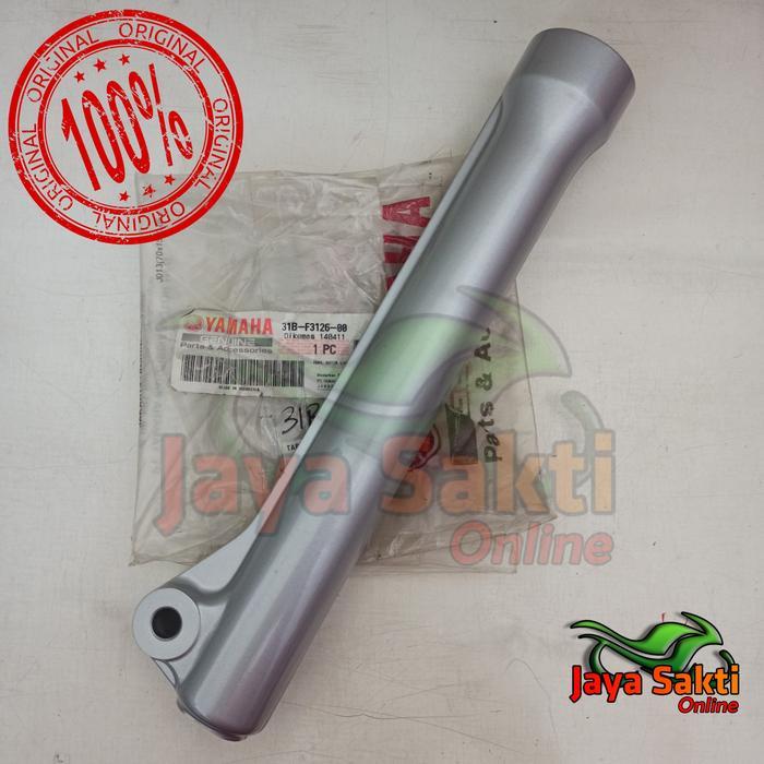 TABUNG SHOCK DEPAN KIRI SILVER JUPITER Z NEW 2010 ASLI YAMAHA
