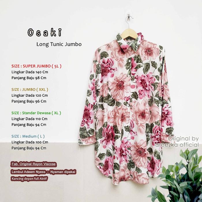 Ready.. Arkais Tunik Motif Arkais Rayon Premium by Areezka