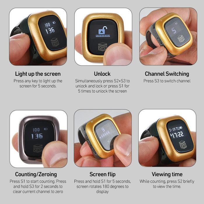 Tasbih Digital Tasbih Smart Ring Cincin Tasbih Digital Bluetooth Ring