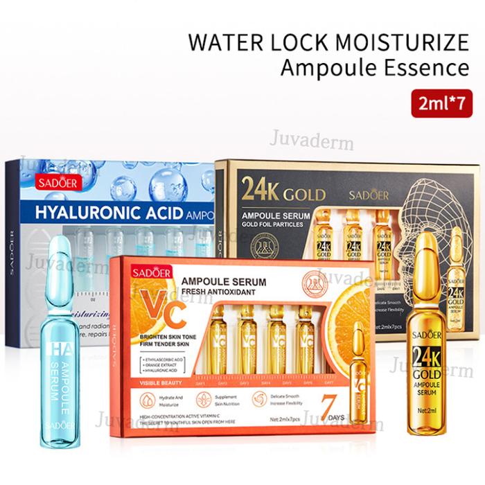 Ampoule Essence 24k Gold Serum Hyaluronic Acid Vitamin C Serum Facial