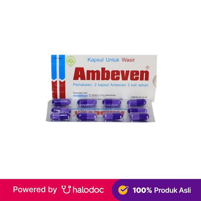 Ambeven 10 Kapsul - Obat Sembelit & Wasir - Halodoc