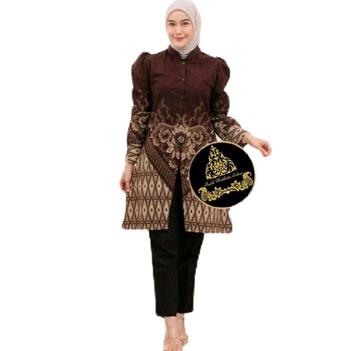 Batik Tunik cewek modern - Baju Batik Wanita Model Terbaru