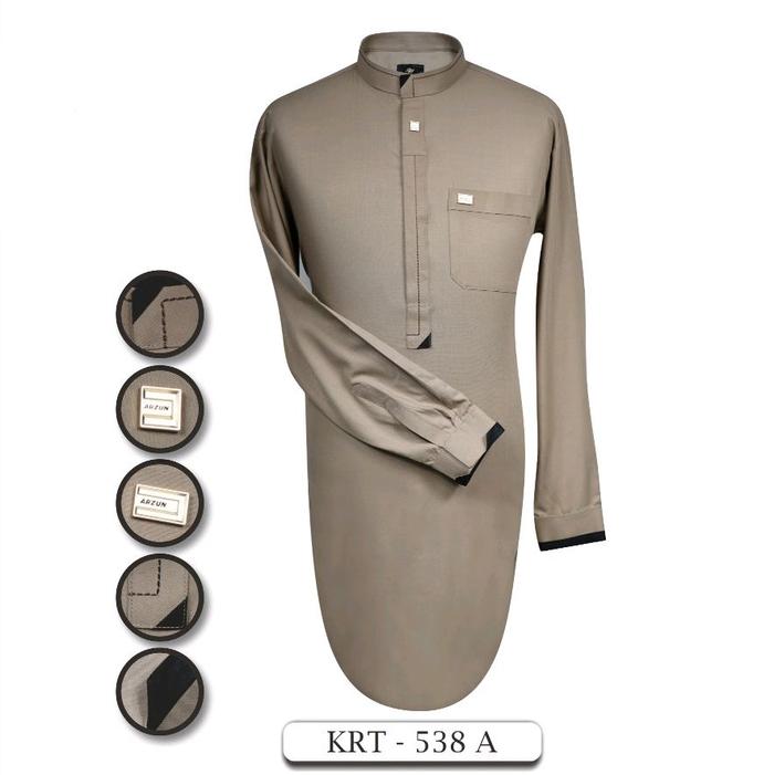 Kurta Tangan Panjang Manset Arzun, Kurta Pria Tangan Panjang, Kurta Arzun Tangan Panjang