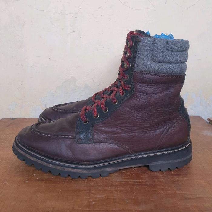 Sepatu Boots Cole Haan Vintage Judson Tall High Boot Leather Size 44