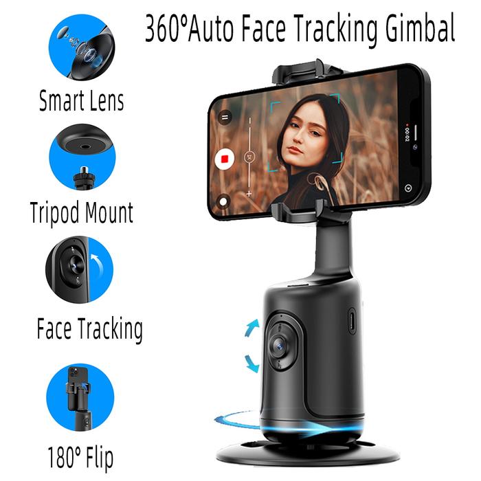 Stabilizer Ponsel Auto Face Tracking Gimbal Stabilizer Desktop