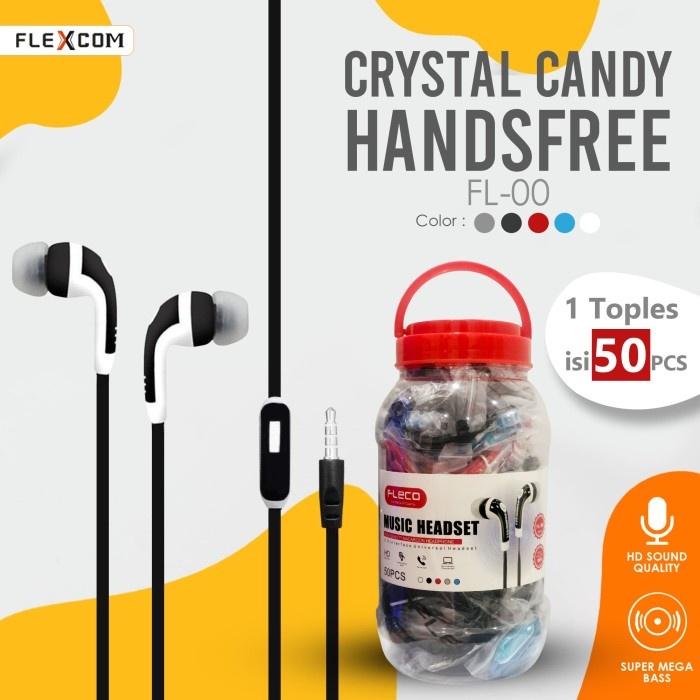 Headset Handsfree Earphone Handset Toples FLECO FL-00 Headset Full Bass Murah Headset Murah Headset