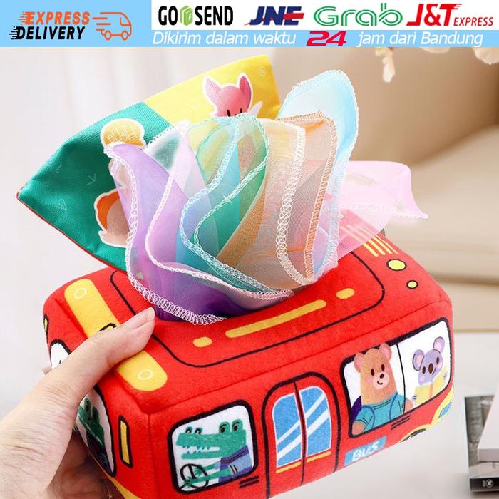 Radish Game Warna Senada Angka Mengenal Mainan / Mainan Kotak Tisu Warna-Warni
