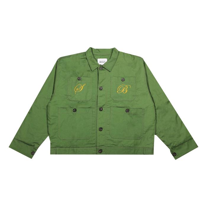 Shining Bright Edward Denim Jacket - Olive