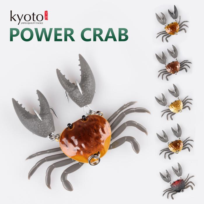 KYOTO POWER CRAB Fishing Lure with 2 Fishing Hooks 6 colors 2cm 4.6g
