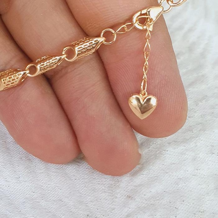 GELANG MODEL MEDAN VARIASI POLOS TANPA MATA ADJUSTABLE EMAS 70% 700 70 % 16 K