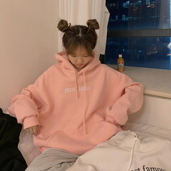 Hoodie MOST FAMO (S - 6XL) Korean Style Unisex Jaket Fleece BIGSIZE JUMBO Oversize S M L XL 2XL 3XL 