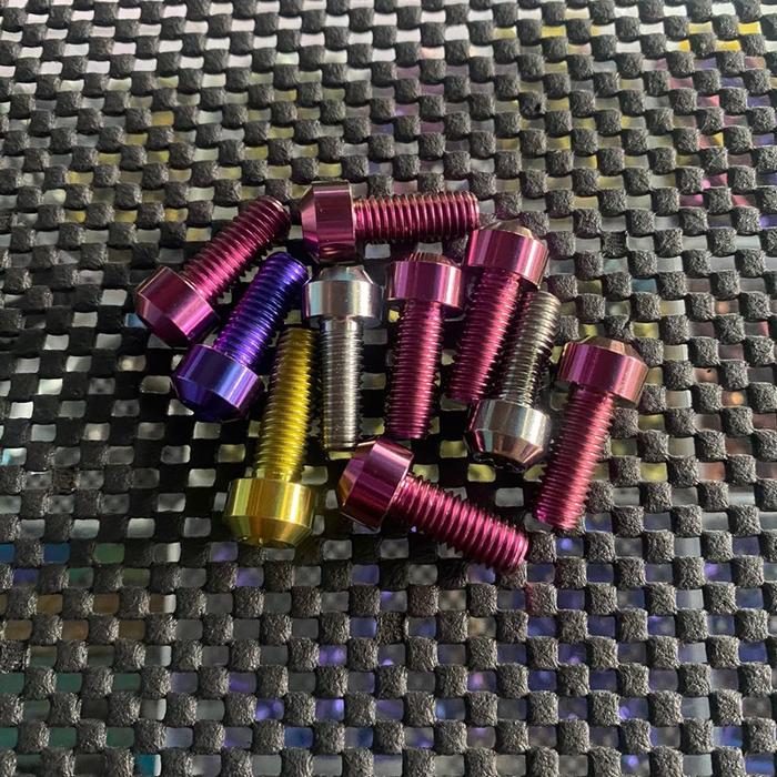 BAUT TITANIUM SMALL HEAD M8x 2 m8x2.5 m8x 3 m8x 4 drat 12 bisa cod