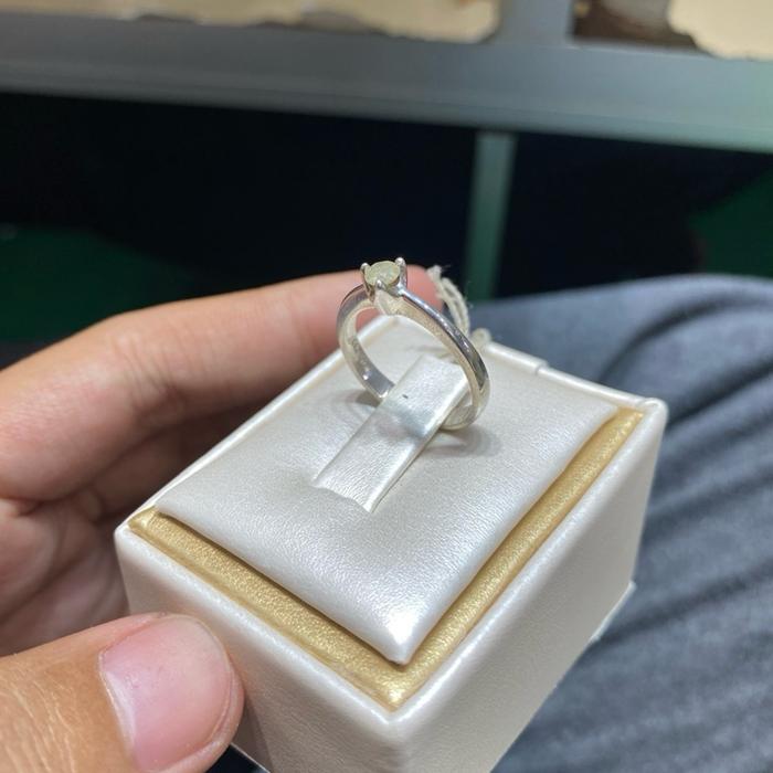 Listring berlian eropa 0.20ct bahan perak