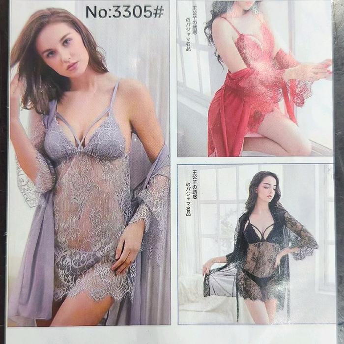 Lingerie XING WANG, 1 set linggerie, cd dan outer