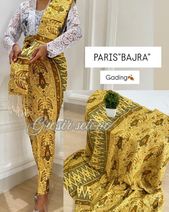 Kamen sutra paris set selendang GROSIR SETONO MOTIF BAKTERI REMBANG Kamben Wanita terbaru adat bali 