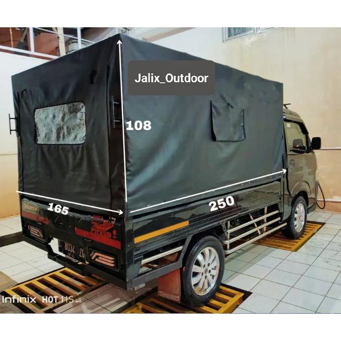 Terpal krodong pickup Grandmax,,L300,,Cary tayo,,futura,,terpal kain CV tentara tutup mobil bak rang