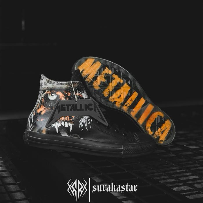 CONVERSE CTAS METALLICA PIRATE SKULL LEATHER