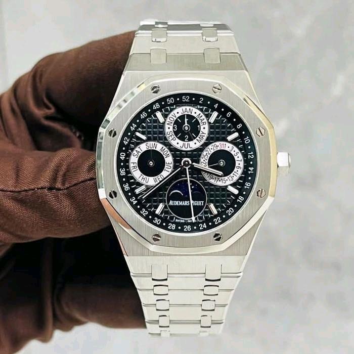 Jam Tangan Pria Elegan Audemars Piquet Royal Oak Perpetual Calender Swiss APS Automatic Movement Dil