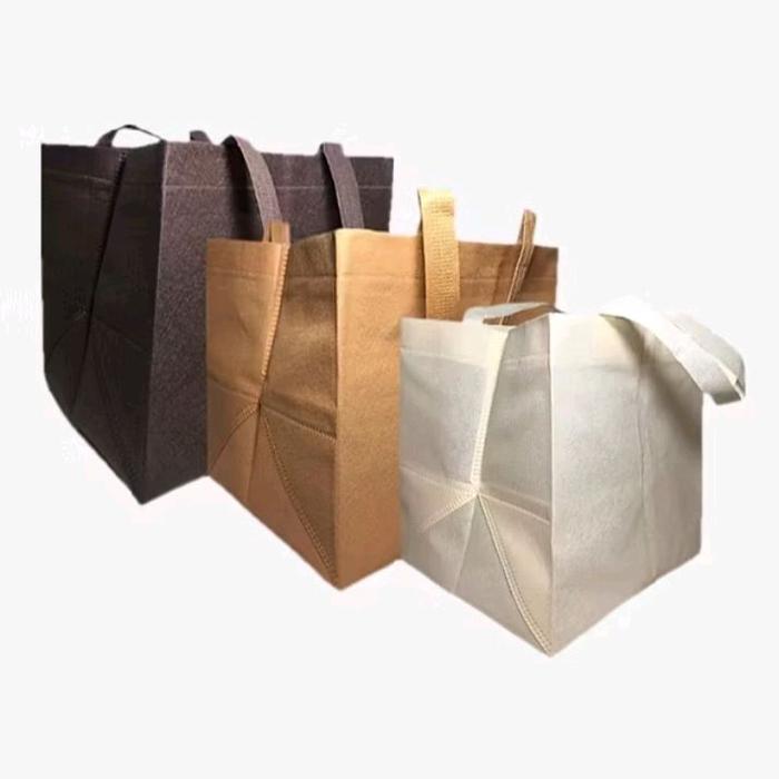 Tas Nasi Kotak / Tas Kotak Kue Spunbond Box ukuran 18cm,20cm,22cm Goodie Bag Tas Spunbond 12pcs