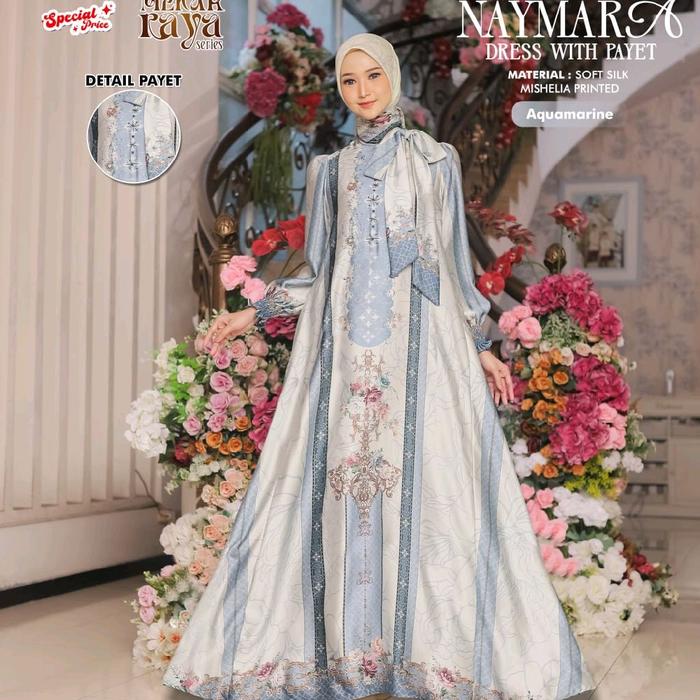 NAYMARA DRESS BY ALFASA DAILY || Gamis mewah || Gamis elegant || Gamis motif || Gamis alfasa